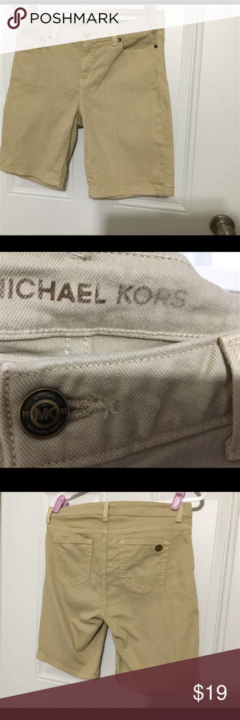 michael kors khaki shorts|michael kors jogging pants.